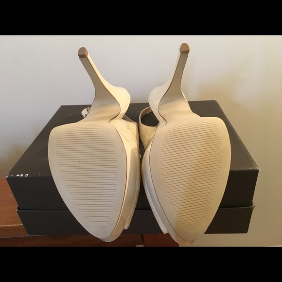 Enzo Angiolini Eastarlite natural platform heels - Picture 4 of 11